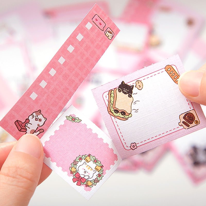 Cute Cat / Puppy Washi Tape & Memo Packs - The Kawaii Neststickers