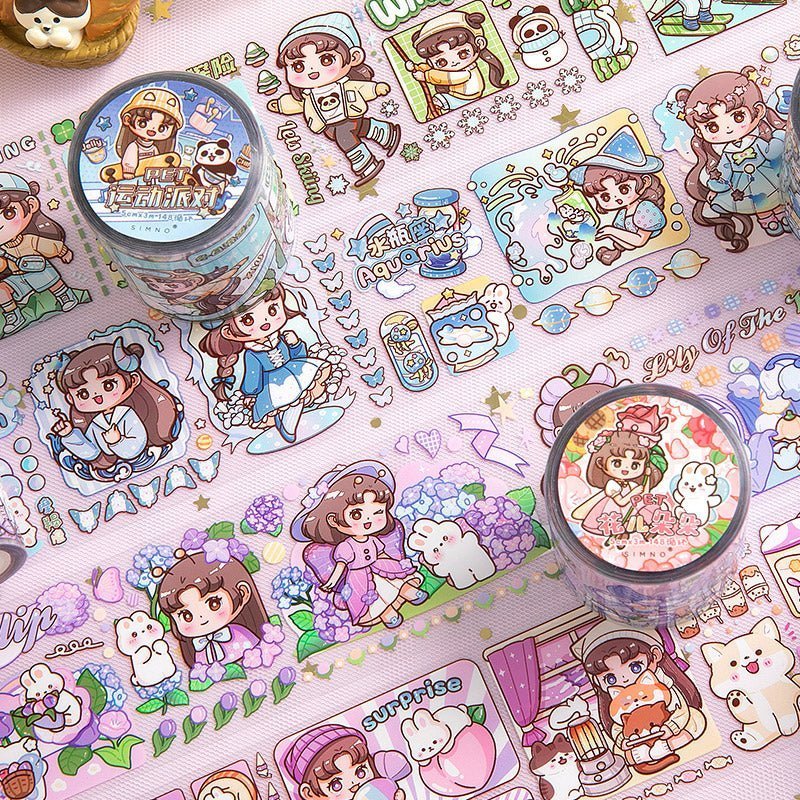 Cute P.E.T. Sticker Rolls - The Kawaii Nest