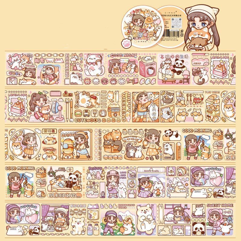 Cute P.E.T. Sticker Rolls - The Kawaii Nest