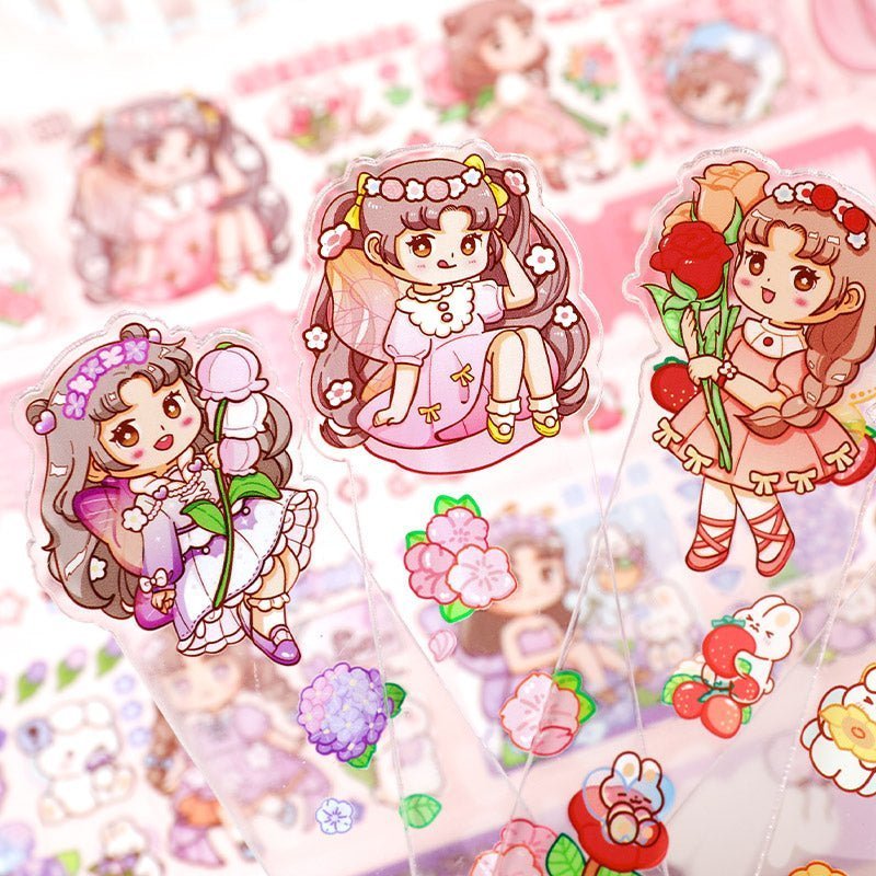 Cute Sticker Rolls & Stand ~ Garden Whisper Series - The Kawaii Nest