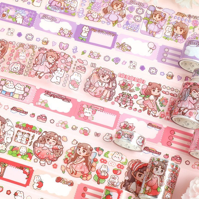 Cute Sticker Rolls & Stand ~ Garden Whisper Series - The Kawaii Nest