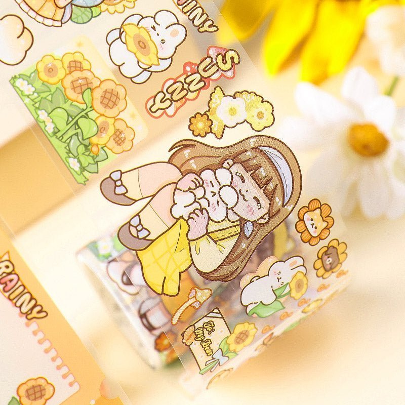 Cute Sticker Rolls & Stand ~ Garden Whisper Series - The Kawaii Nest