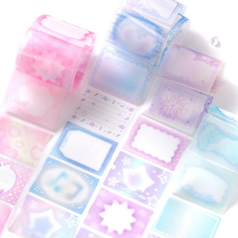 Gradient Crystal Sitcker Notes - The Kawaii Nest