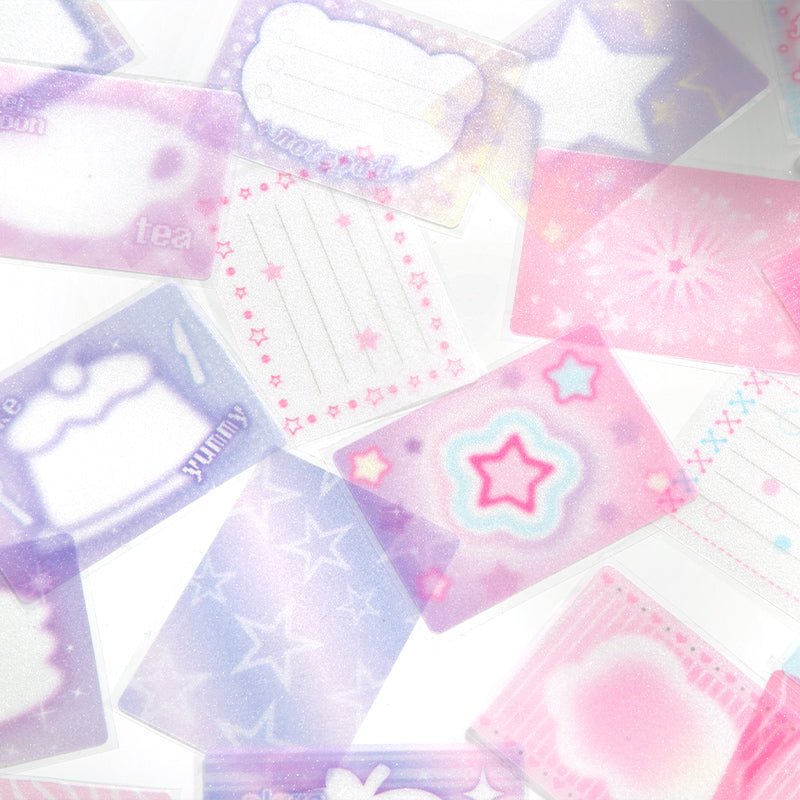 Gradient Crystal Sitcker Notes - The Kawaii Nest