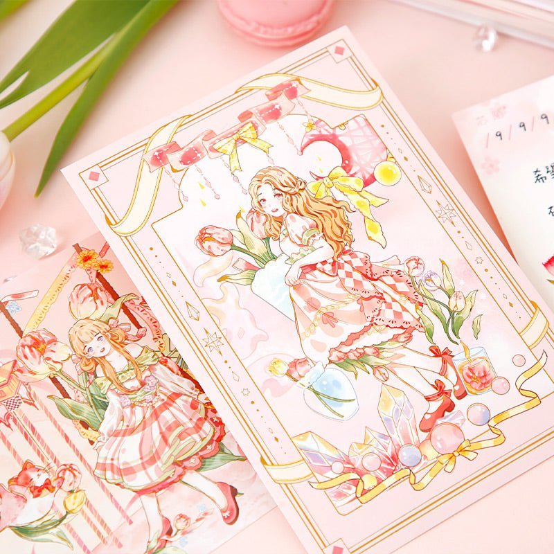 Journal / Notebook Gift Set ~ Tulip Garden - The Kawaii Nest