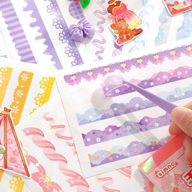 Journal Page Borders ~ Sticker Books - The Kawaii Nest