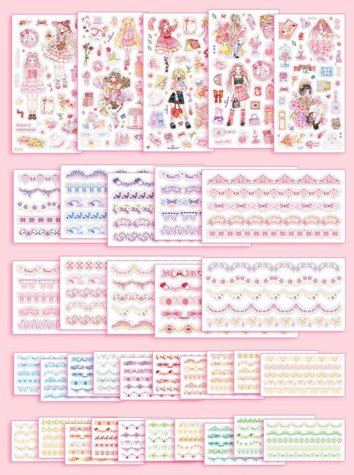 Journal Page Borders ~ Sticker Books - The Kawaii Nest