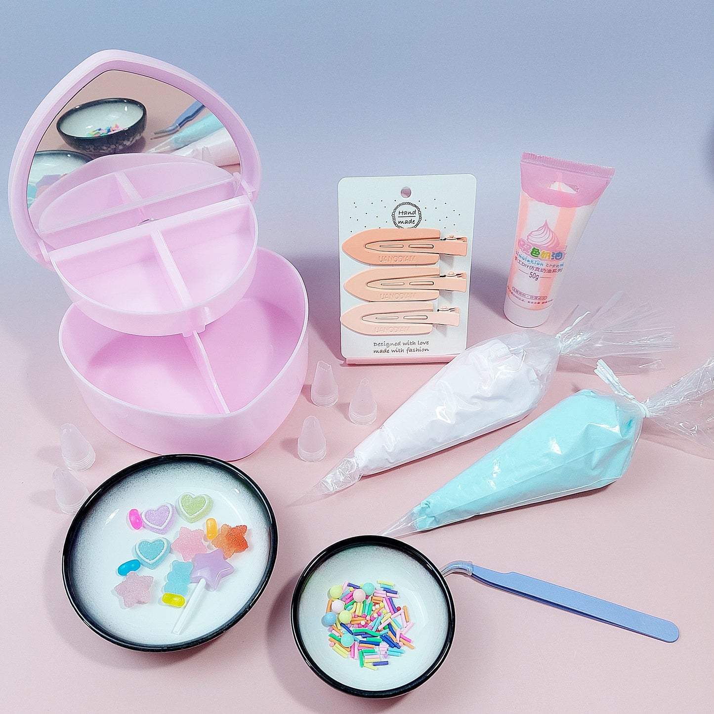 Lolly Decoden Cake & Hairclip Kit - The Kawaii Nestcream craft