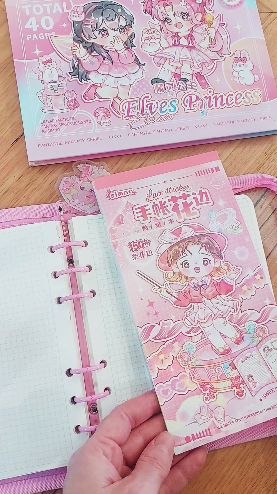 Load video: How to make a kawaii journal page with cute stationery