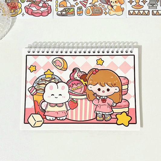 Soft Cover Sticker Organiser ~ Tasty Treats - The Kawaii Nest