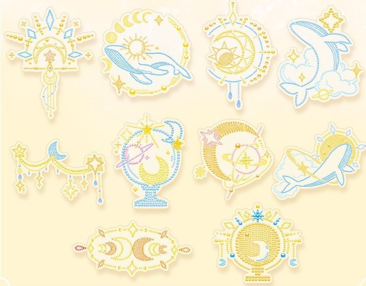 Sparkling Crystal Sticker Packs - The Kawaii Nest