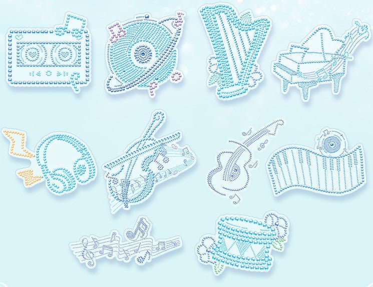 Sparkling Crystal Sticker Packs - The Kawaii Nest