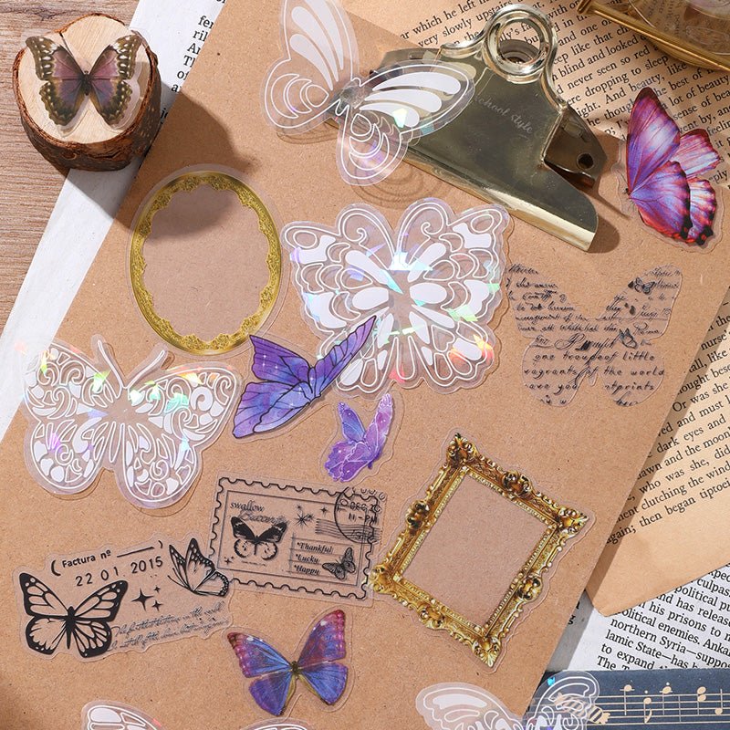 Vintage Scrapbook Pack ~ Purple Butterfly - The Kawaii Nest