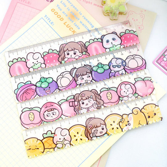 Wavy & Straight Edge Journal Ruler - The Kawaii Nest